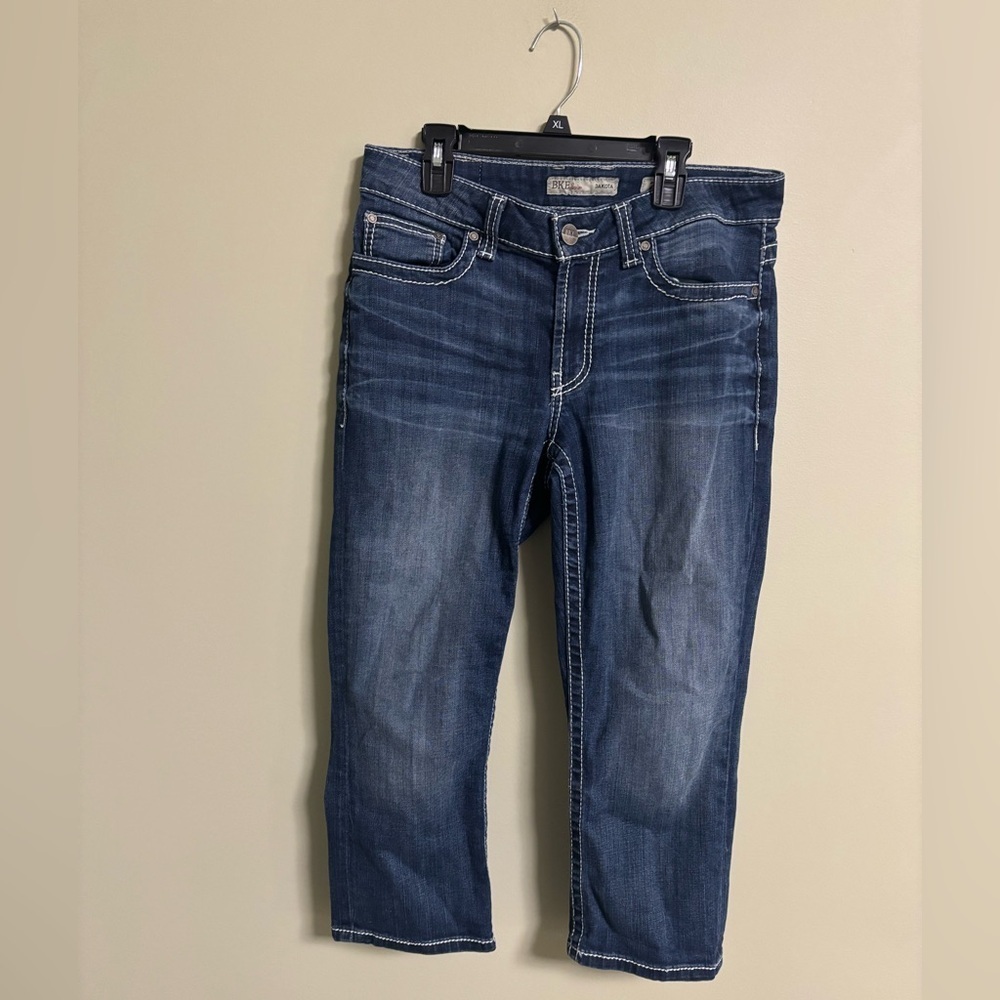 BKE Dakota Capri Crop Denim Jeans Womens Size 28 Mid Rise